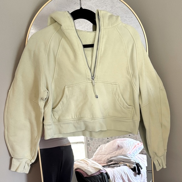 Tops - Lululemon scuba hooded sweatshirt, light green
